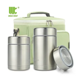 Vacuum Sealed Stainless Food Container Leakproof Thermal Container for Travel Lunch and Hot Meal OEM