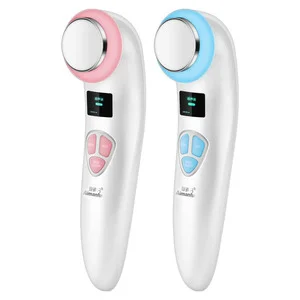 High Frequency Handheld Facial Massager LED Microcurrent Technology USB Rechargeable Skin Tightening Facial Device for Home