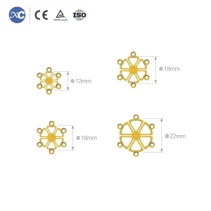 Cmf Titanium Temporal Fossa Interlink Plate for Maxillofacial Reconstruction Strong Stability Implant