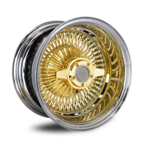 Chrome Gold Wire Spoke Car Wheels 14-22 for Wire Wheel Rims