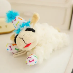 Multi Pet Mini Lamb Chop Plush Dog Toy