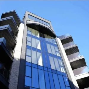 Soundproof Curtain Wall Facade Hidden Frame Aluminum Window and Doors