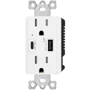 Type A and C USB Outlet