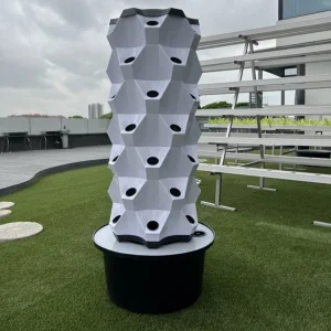 Nft Hydroponic Tower Gardening Vertical Tower Garden Aquaponics Tower System Garden