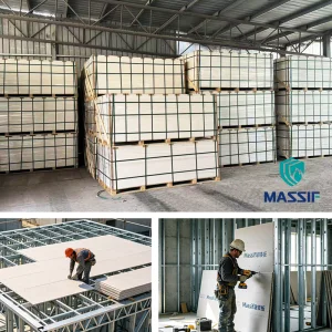 MGO Magnesium Oxide Board Class a Fire-Rated Partition System with Modern Design for Interior Use