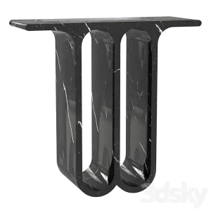 Black Marble Arch Console Table Furniture Sofa Modern Marble Side Entryway Table