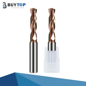 6.1-8mm 5xd DIN Solid Carbide Drill with No Coolant Holes Tisin Carbide Drill Bits for Hardened Steel