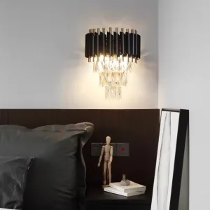 Stylish Crystal Wall Sconce for Modern Bedroom and Living Room
