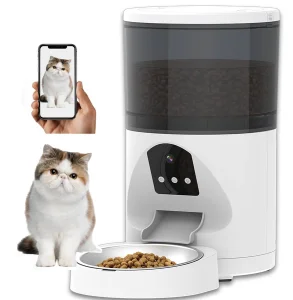 Automatic Cat Feeder Camera 3MP HD Live Monitoring