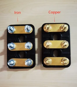 M4 Starting Motor Terminal Blocks 50*32 TB06202 Iron/Brass Rod Motor Terminal Blocks