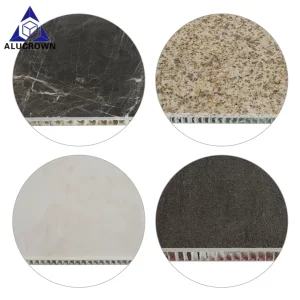 Lightweight Limestone Marble Sandstone Granite Stone Sandwich Veneer Composite Honeycomb Panel