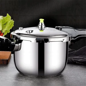 Stainless Steel Stove Top Pressure Cooker Pot Used for Pressure Foodie or Steaming, Compatible with Gas &amp; Induction Cooker