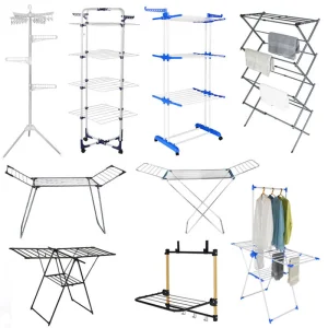 Sanipro Wholesale Multi-Function Collapsible Metal Clothing Organizer Portable Laundry Hanger Foldable Clothes Drying Racks