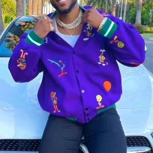 2023 Spring Waterproof Plus Size Thin Woven Polyester Printed Bomber Jacket Men's Casual Coat