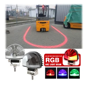 16W Aluminum LED Arc Warning Light Universal RGB For New Condition Warehouse Forklift Truck