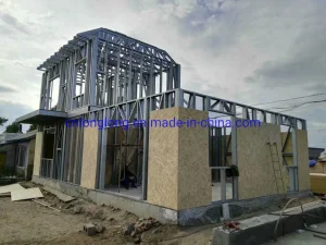 Casa Prefabricada Ecológica Casa de Estrutura de Aço Leve Luxuosa Vila de Aço Leve V14