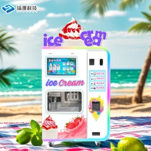 Commercial Automation Snow Ice Cream Maker Machine Soft Serve Ice Cream Vending Machine for Shopping Mall