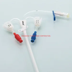Kit de catéter de diálisis hemodiálisis desechable para uso médico al por mayor
