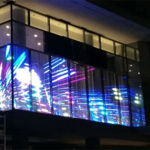 Indoor Semi-Outdoor P2.8 P3.9 P7.8 P10.4 See Through High Transparency Curtain Transparent LED Screen