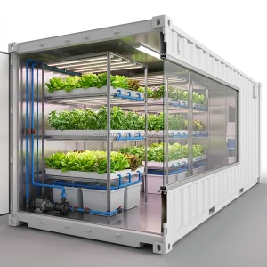 Indoor Vertical Steel Frame Container Farm