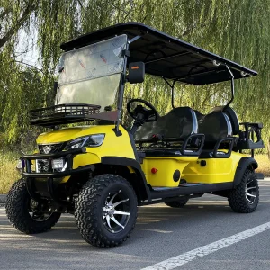 New Electric Golf Cart Touch Screen Cargo Farming Utility Cart Club Car 72V Battery 5-6 Seats 90km Range Including Trailer Box