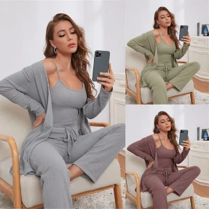 Women's Sexy 3-Piece Lounge Wear
