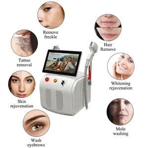 Professional 3 Wave Length Diode Laser Hair Removal Machine Desktop With Cooling System