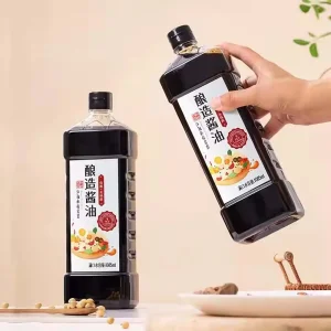 250ml Custom Soy Sauce Container Olive Oil Seasoning Vinegar Juice Plastic Bottle