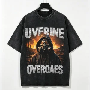 Oversize Acid Wash T Shirt Graphic