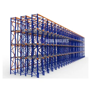 Adjustable Drive-In Pallet Storage Rack System High-Capacity Warehouse Drive in Racking with LIFO Storage Method