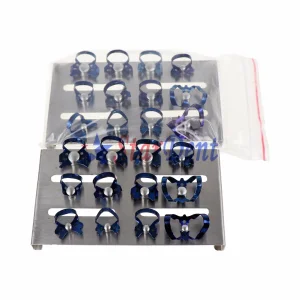 Blue Endodontic Rubber Dam Clamps Kits Dental Clamp Set Stainless Steel Instrument