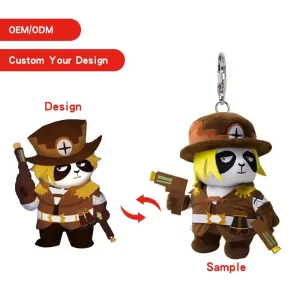 High Quality Factory Direct Sales Low Moq Plush Keychain Personalized Cartoon Animal Keychain Wholesale Keychains Plush Toys