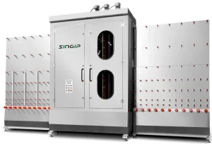 Smart Vertical Glass Beveling Machine with High-Precision Grinding for Industrial Needs