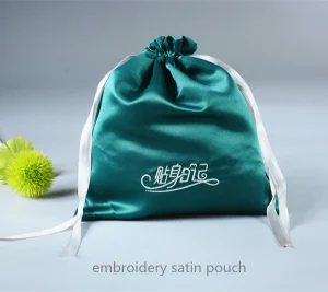 Satin Gift Bag Drawstring Satin Jewelry Pouch