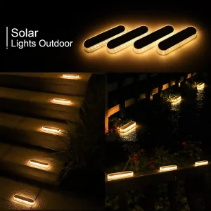 High Quality IP68 Waterproof Landscape Garden Yard Fence Bollard Gate Pillar Decorative Solar Pathway Lights Led