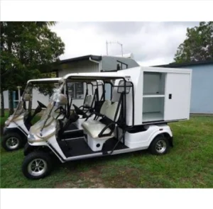 2 Seats Electric Golf Cart Foldable Auto Follow Golf Electric Trolley Hunting Cart