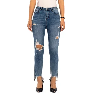 Calças jeans boyfriend slim