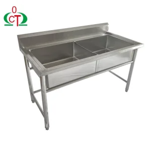 Commercial Stainless Steel Three Compartment Sink