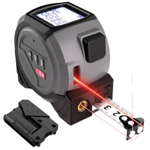 Anticorrosion Retractable Woodworking Ruler Wear-Resistant Steel Tape Measure Laser Distance Meter