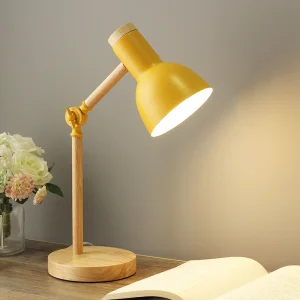 Black White Art Iron Eye Protection Nordic LED Desk Studying Lamp Folding Table Night Lamp with E27 Lampholder