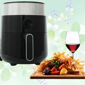 2.5L Electric Digital Air Fryer Oven with Cooking Preset Rotisserie Dehydrator Oil Less Cooker Multi-Function Air Fryer Toaster