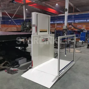 Man Accessible Vertical Lift for Disabled Small Home Vertical Platform Lift Vertical Wheelchair Lift