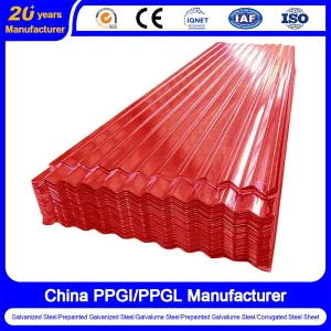 Steel Sheet Manufacturer Prepainted Galvanized Steel Coil PPGI/PPGL/Gi/Gl/Aluzinc/Tinplate/Galvalume Color Zinc Coated Aluminum Corrugated Roofing Steel Sheet