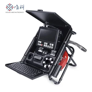 Sewer Pipe Camera Endoscope 512Hz Self Leveling Industrial 33mm Head Pipe Camera