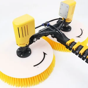 Double Head Industrial Solar Cell Panels Brush Solar Panel Cleaning Rotating Brush