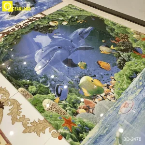 Decorative 3D Porcelain Wall Tiles Picture for 1200X1200