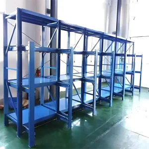 High Quality Mold Rack Systems with Reinforced Beams and Safety Pins for Secure Storage of Heavy Molds and Industrial Equipment