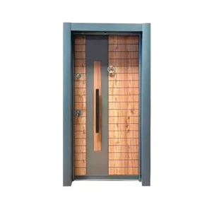 Modern Armored Steel Waterproof Entry Door Side Opening Finished Surface 1 Year Warranty SUFO Brand Commercial Outdoor