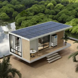 Solar Powered Custom High-End Prefab Foldable Folding Container House Comfort Compact Micro Tiny Home Modular Space-Saving 30m&sup2;