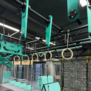 Adjustable Indoor Playground Ninja Warrior Training Track Set Unleashes Child's Strength